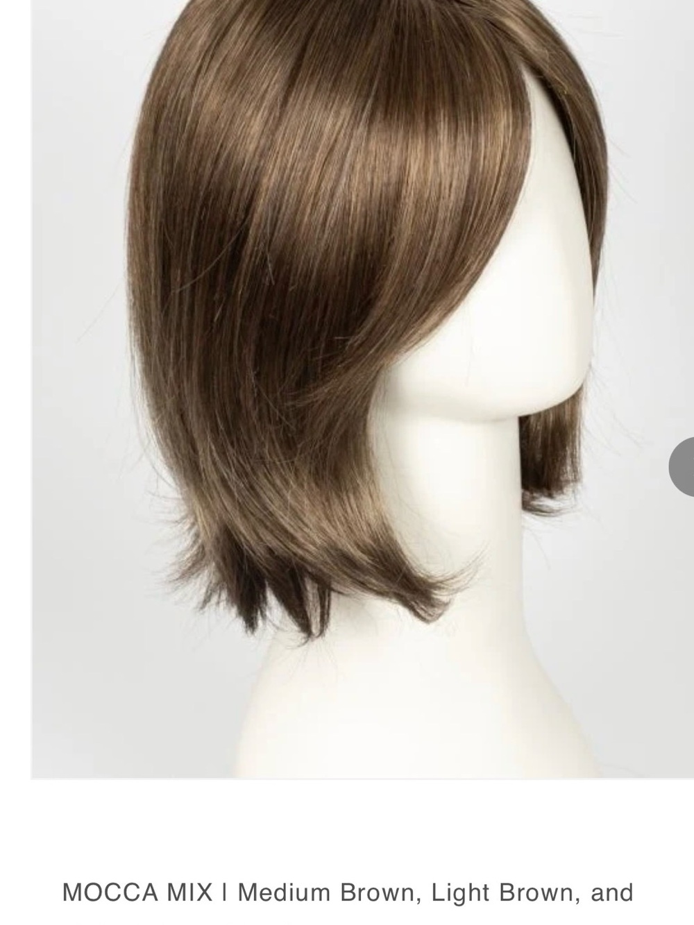 MOCCA MIX Layered Bob Wig in with gorgeous movement & comfy cap